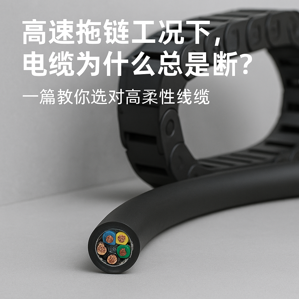 高速拖链工况下，，，，，，电缆为什么总是断？？？一篇教你选对高柔性线缆