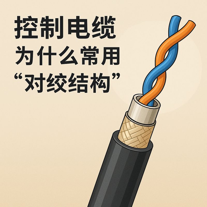 控制电缆为什么常用“对绞结构”？？？？？？