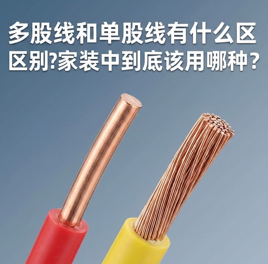 家装电线选单股(BV)照旧多股(BVR)？？？？？？